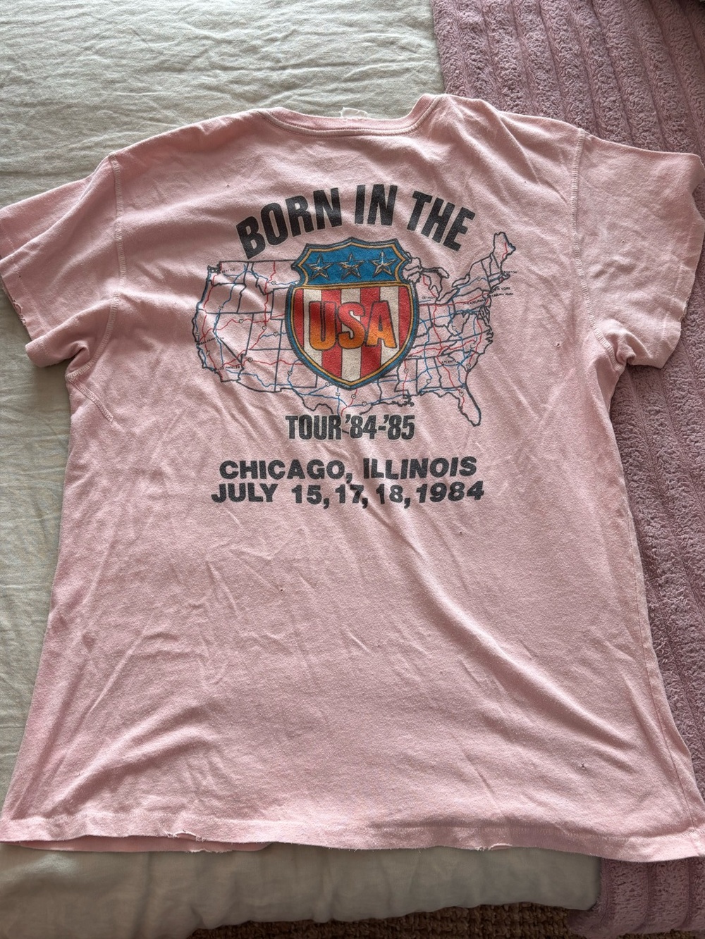 Bruce Springsteen MadeWorn Vintage Born in the USA tour shirt - Picture 2 of 2